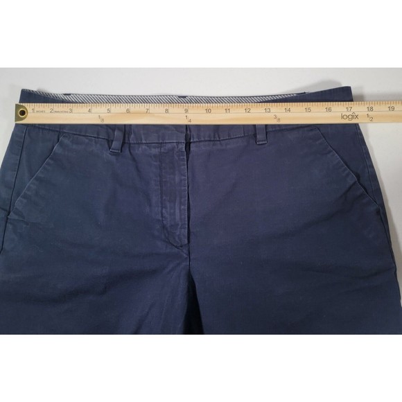 Tommy Hilfiger Women's Bermuda Shorts Size 12 Blue Stretch Cotton Blend - Picture 6 of 10